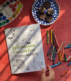 Combo Pack of 2- Greeting Cards and Affirmations Colouring Book for  (FREE stickers)