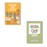 Colour and Create, Greetings Cards Colouring Book - Combo