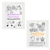 Combo-Affirmation Colouring Adults and Soul Soup Zentangle Coloring Book (Combo of 2)