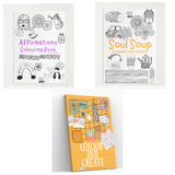 Colour and Create + Soul Soup + Affirmations Colouring Book for Adults