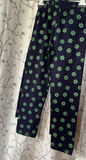 Solid Blue Navy - Green Dark/Light Polka