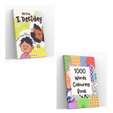 My Body I Decide and 1000 Words Colouring Book