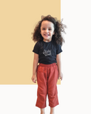 Solid Linen Leggings for Kids