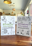 Affirmations Colouring Book for Kids and Affirmations Colouring Book for Adults ( combo of 2 )