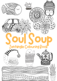 Combo-Affirmation Colouring Adults and Soul Soup Zentangle Coloring Book (Combo of 2)