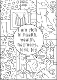 Positive Affirmations Colouring Books for Adults (Fun relaxing colouring) Free Stickers Paperback