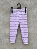 Lavender Stripes Leggings for Kids.