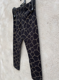 Animal Print Black Leggings for Kids